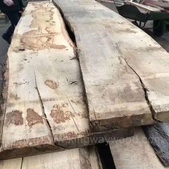 德国白橡毛边板材FSC认证 环保木材 26/50mmAB 定制衣柜 酒柜 床木板材供应商