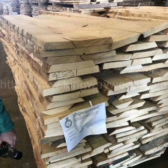 坚硬耐磨的金威木业供应欧洲进口FSC白蜡毛边板 实木板 30mmABC级 月供10柜 防腐防虫 门床材