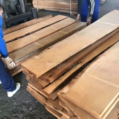 中国优质的金威木业稳定供应榉木毛边板材 多规格 厚度齐全26/32/38/45/50mmA/AB级月供30柜 优质地板料 家具材 装饰木板