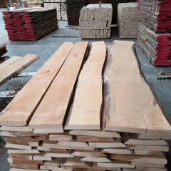 热卖的德国金威木业 进口木材 欧洲榉木 A/B 毛边 板材 实木 木板 榉木 月供60柜