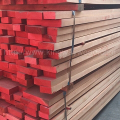 坚硬耐磨的金威木业欧洲进口榉木直边 齐边板 规格料 中短木料50mmA/AB级 柱子料 CIF各大港口
