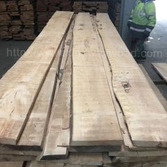 坚硬耐磨的德国金威木业进口榉木毛边板 实木 板材 B级 26/32mm 家具板 地板料 木料批发