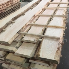 最好的德国金威木业进口 欧洲材 白蜡木 毛边板FSC 蜡木 实木 木板 板材AAB级ABC级 月供30柜